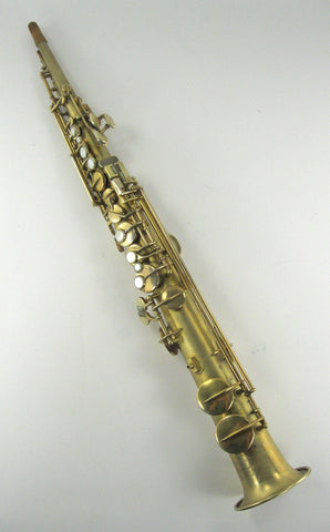 Conn New Wonder II Soprano Saxophone Gold Plate (1925)