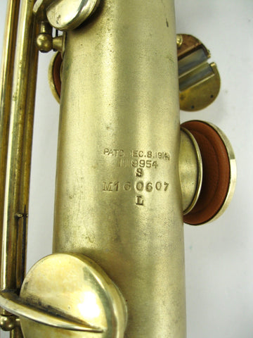 Conn New Wonder II Soprano Saxophone Gold Plate (1925)