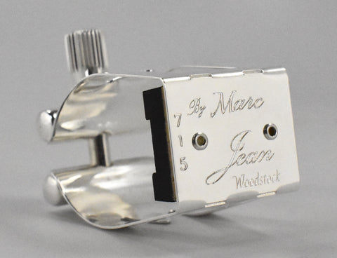 Marc Jean Gen II Ligature for Tenor Saxophone Mouthpiece (Streamline Body) Silver