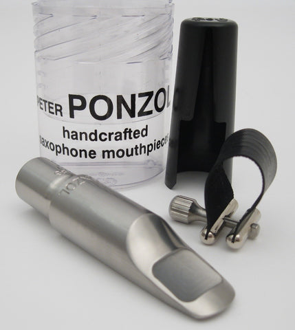 Ponzol Stainless Steel 85 (.085) Alto Saxophone Mouthpiece