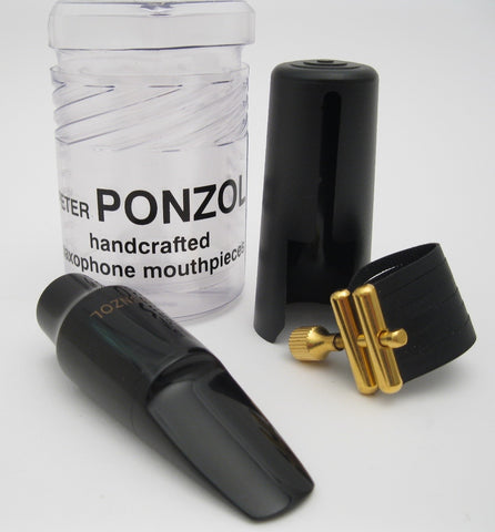 Ponzol Hard Rubber C* (.067) Alto Saxophone Mouthpiece (NOS)