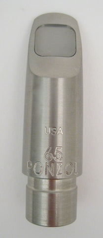 Ponzol Stainless Steel 65 (.065) Soprano Saxophone Mouthpiece
