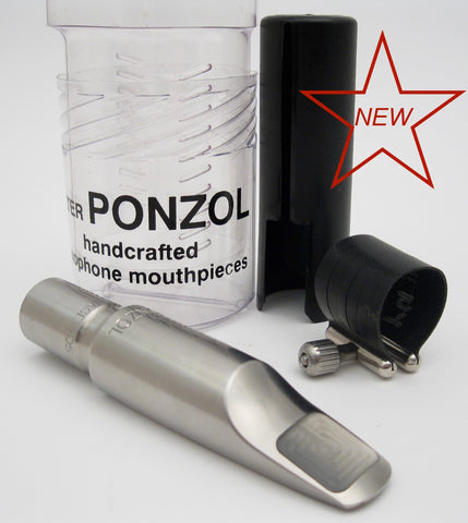 Ponzol Vintage Model Stainless Steel 105 Tenor Saxophone Mouthpiece
