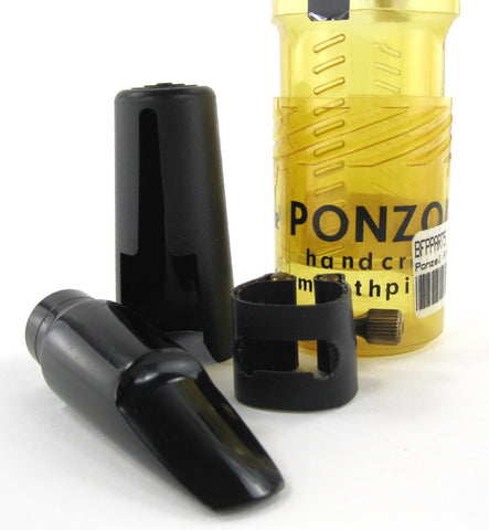 Ponzol Hard Rubber 75 (.075) Alto Saxophone Mouthpiece